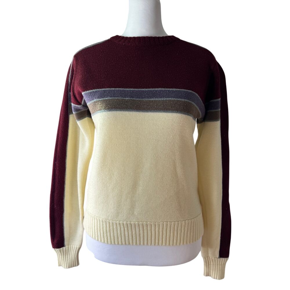 Vintage ‘80s High Sierra by Mervyn’s Striped Pullover Crewneck Sweater